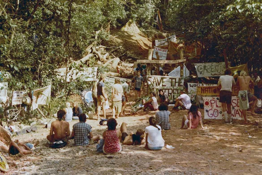 Photo from “The Daintree Blockade” by Bill Wilkie (Photo credit: Lesley Clarke)